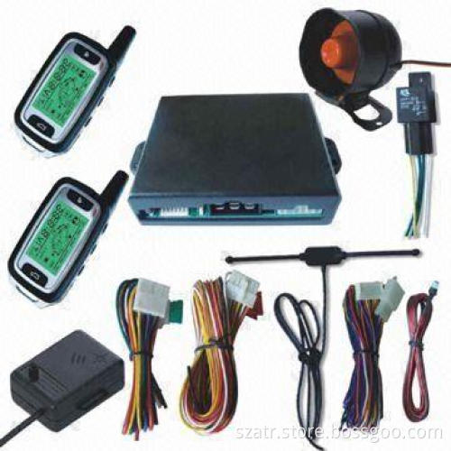 FM Car Alarm System with Remote Engine Start and Arming Reminding Functions